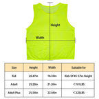 5Pcs Mesh Scrimmage Vests Soccer Basketball Team Training Pinnies Jerseys Shirt Adult Plus Size