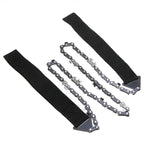 Outdoor hand zipper saw pocket chain saw garden tools 11/16/33 teeth 24 inch portable camping survival wire saw