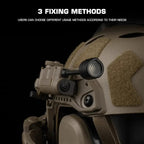 Sidewinder Helmet Lamp with IR and Flashlight Color Light, Strobe Light Head IFF Auxiliary Light for Airsoft Hunting Fishing