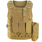 Adults Tactical Vest Military Airsoft Paintball Vest Camouflage Combat Vest for Hunting Army Fans CS War Game
