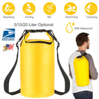 Waterproof Dry Bag Roll Top Dry Storage Backpack Keep Gear Dry w/ Detachable Shoulder Strap for Kayaking Rafting Boating Beach Swimming