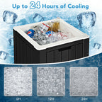 10 4-in-1 Gallon Storage Cooler for Picnic and Outdoor Activities