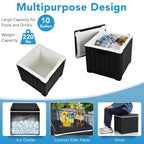 10 4-in-1 Gallon Storage Cooler for Picnic and Outdoor Activities