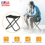 Foldable Camping Stool Portable Travel Chair 275.6LBS Load for Camping Fishing Backpacking Hiking Camping Seat with Carry Bag