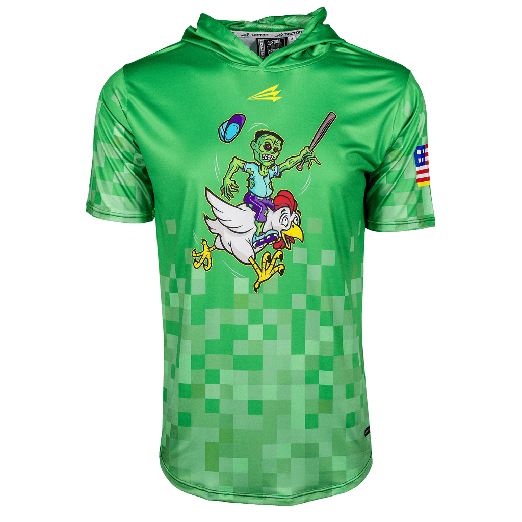 Chicken Jockeys Baseball HyperMAX Short Sleeve Hoodie