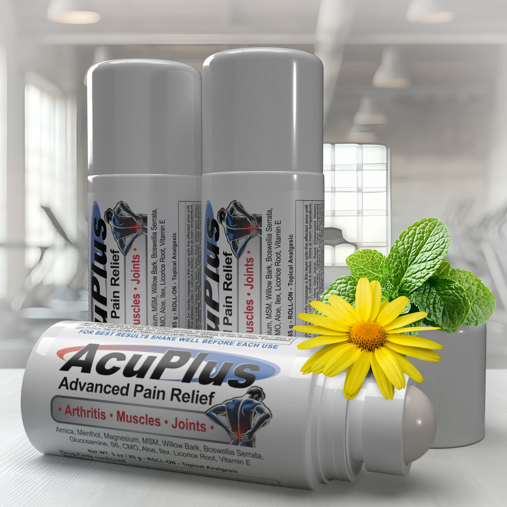 AcuPlus Pain Relief Cream, 3 oz. Roll-on (3-Pack)