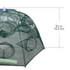 16 Holes Fish Trap Cast Net Cast Folding Fishing Net