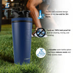 Officially Licensed Los Angeles Dodgers Classic 26oz Ice Shaker - Navy