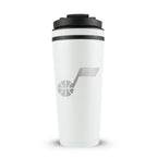 Officially Licensed Utah Jazz 26oz Ice Shaker - White