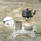 Folding Mini Table - Ultralight PP Camp Table & Tray (97g) Food-grade, Portable for Camping & Hiking Gear
