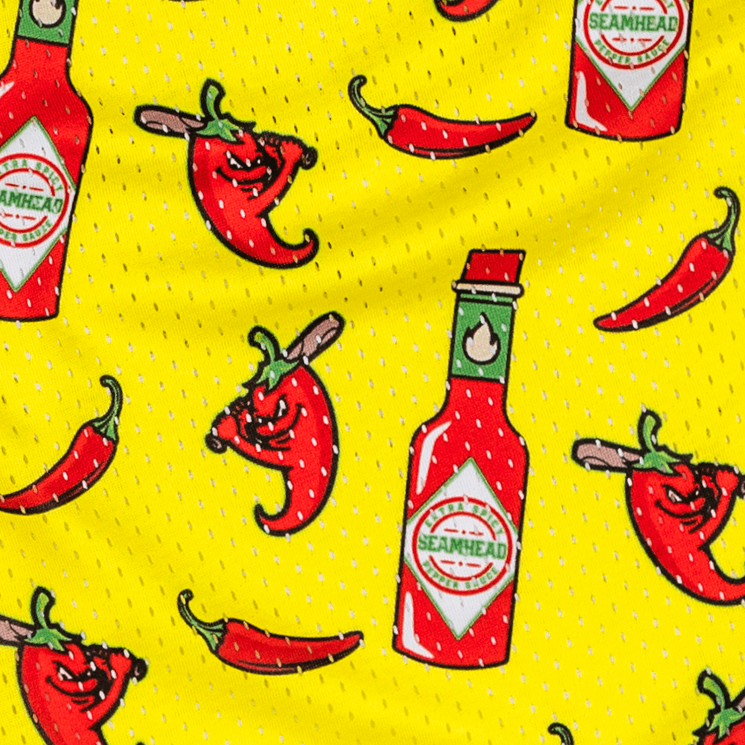Ghost Peppers Mesh Lifestyle Baseball Shorts