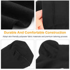 Unisex Compression Socks 15-20 mmHg Graduated Support Sports Fitness Socks for Running Athletic Circulation Recovery Polyester Solid Black