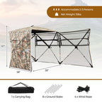 360° One Way See Through Hunting Blind Ground Blind with Portable Carrying Bag