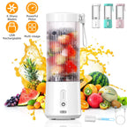 450ML/15.2OZ Portable Fruit Blender with 6 Blades Rechargeable Juice Cup for Shakes Smoothies Juice Personal Mini Fruit Mixer for Outdoor Gym Office