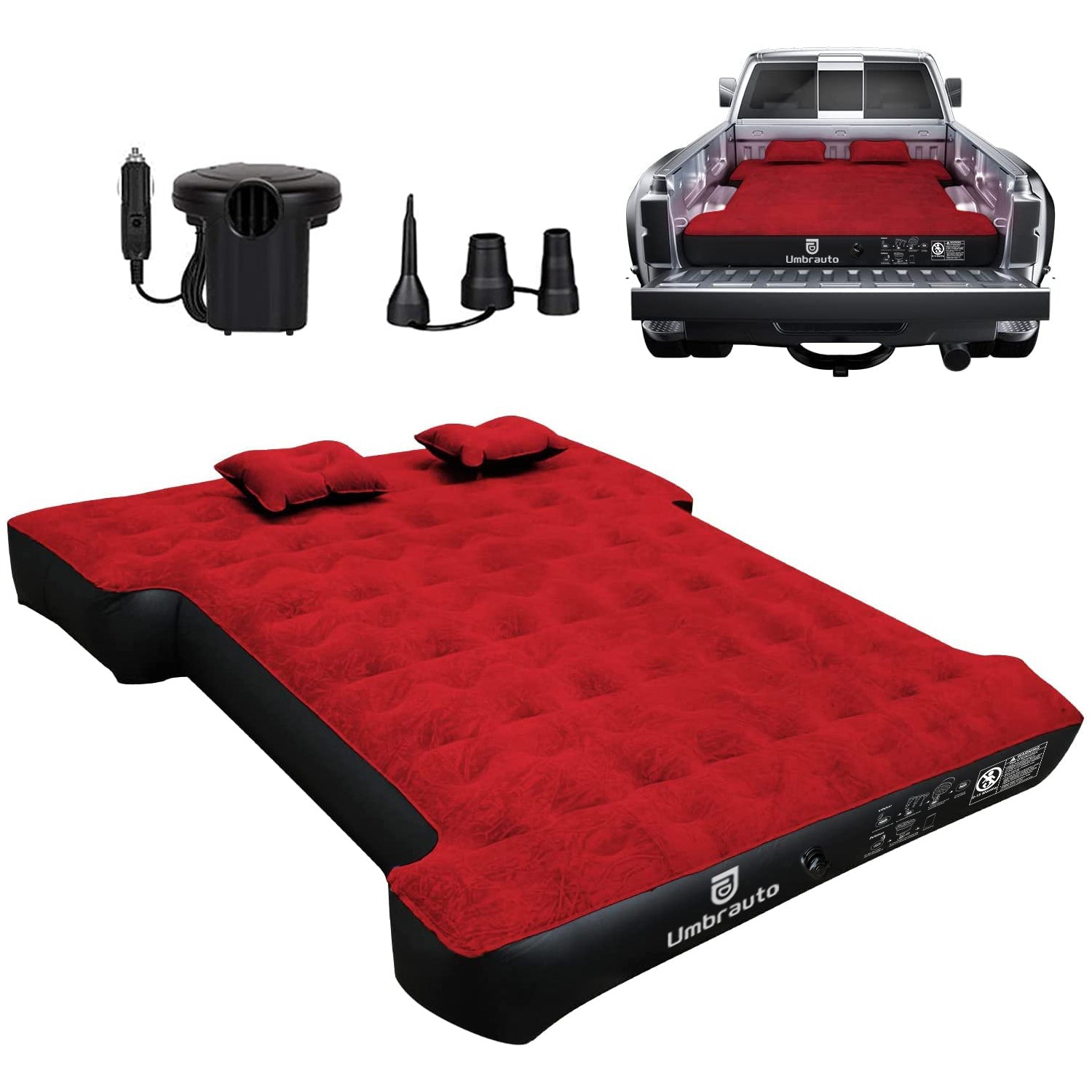 Umbrauto 6-6.5FT Mid Size Truck Bed Air Mattress 1.0,Multiple Colors