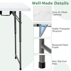 3-Level Height Adjustable Folding Table