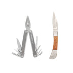 3 Piece Tool Kit with 13-in-1 Multi Tool, Pocket Knife, and Belt Holster