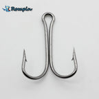Rompin 50pcs/lot 9908 Double Fishing Hooks Small Fly Tying Double Dual Fishing Hook For Jig Size 1 2 4 6 8