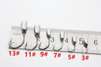 Rompin 10pcs/bag overturned hook lead fishing hooks