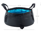 NatureHike8.5L Water Washbasin Ultralight Portable Outdoor Nylon Folding Wash Bag Foot Bath Camping Equipment Travel Kits