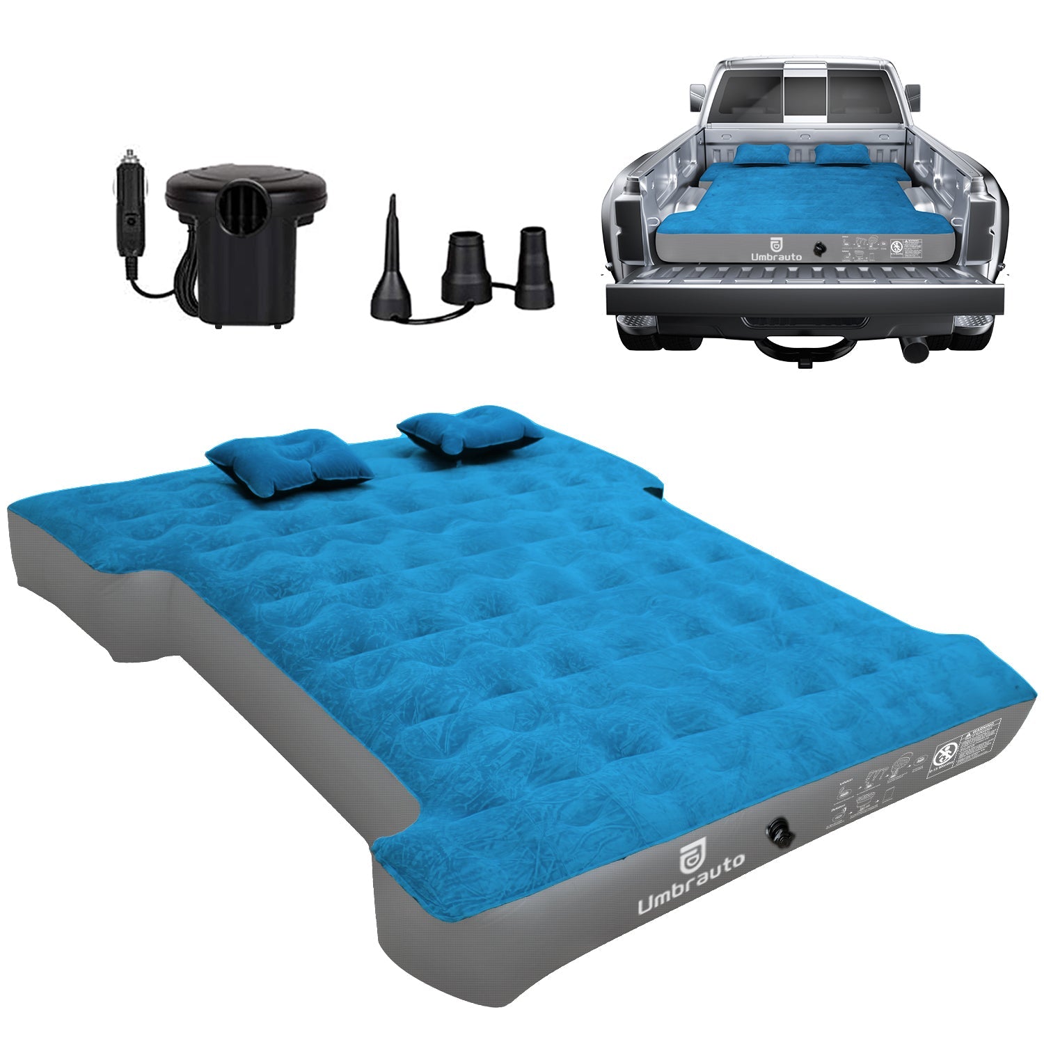 Umbrauto 6-6.5FT Mid Size Truck Bed Air Mattress 1.0,Multiple Colors
