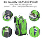 36L Outdoor Backpack Waterproof Daypack Travel Knapsack