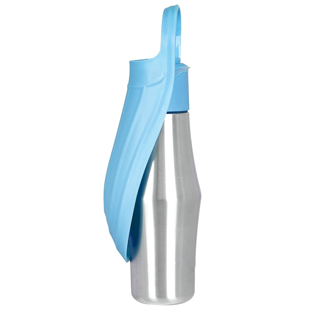 25OZ Portable Dog Water Bottle Foldable Stainless Steel Water Dispenser Leak-Proof Design for Dog Walking Traveling Hiking Outdoor Activities