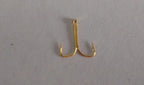 Rompin 100pcs fly fishing hook golden fishing hook small high carbon steel Fresh Water