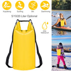 Waterproof Dry Bag Roll Top Dry Storage Backpack Keep Gear Dry w/ Detachable Shoulder Strap for Kayaking Rafting Boating Beach Swimming
