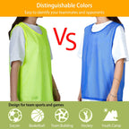 5Pcs Mesh Scrimmage Vests Soccer Basketball Team Training Pinnies Jerseys Shirt Adult Plus Size