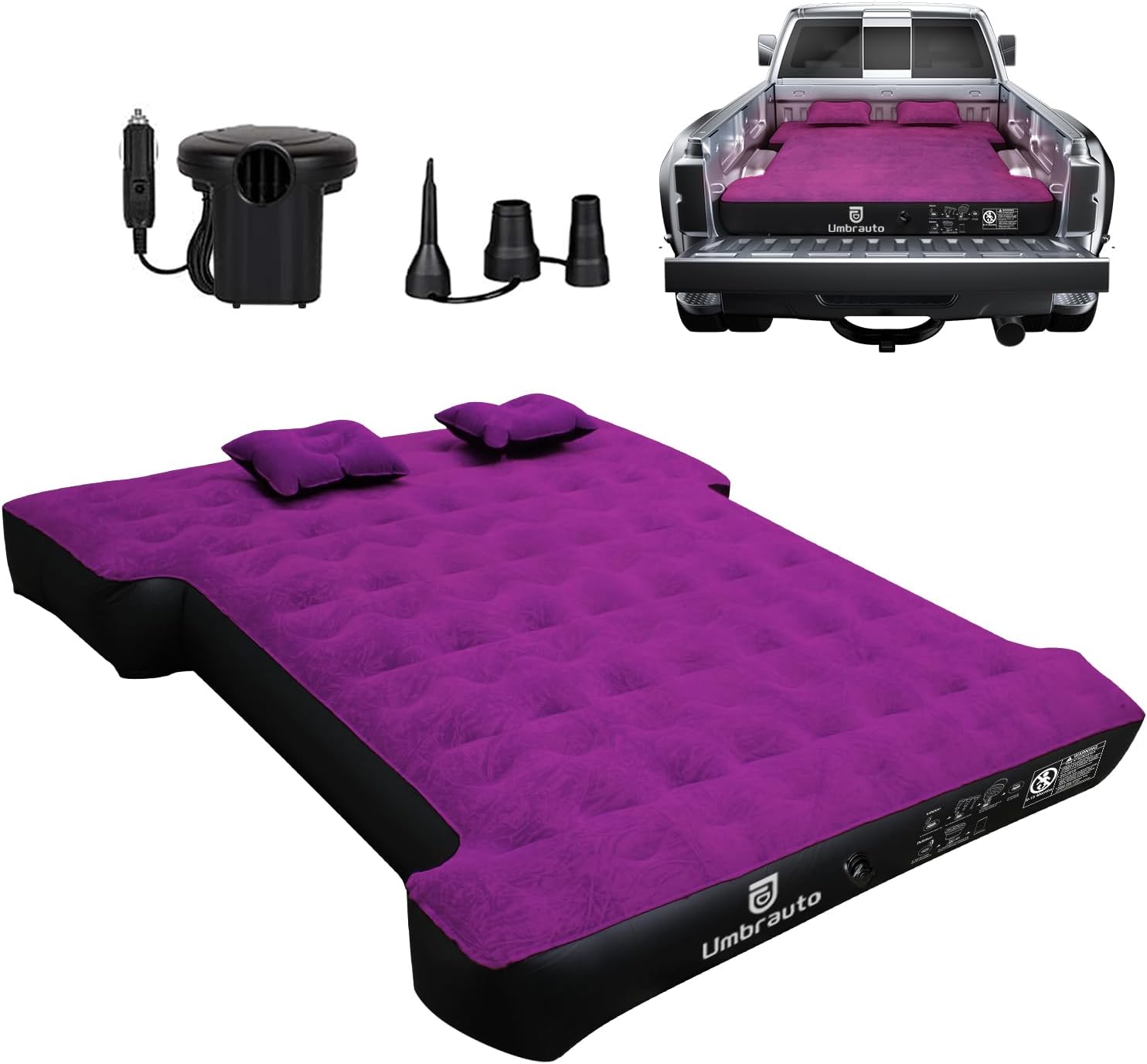 Umbrauto 6-6.5FT Mid Size Truck Bed Air Mattress 1.0,Multiple Colors