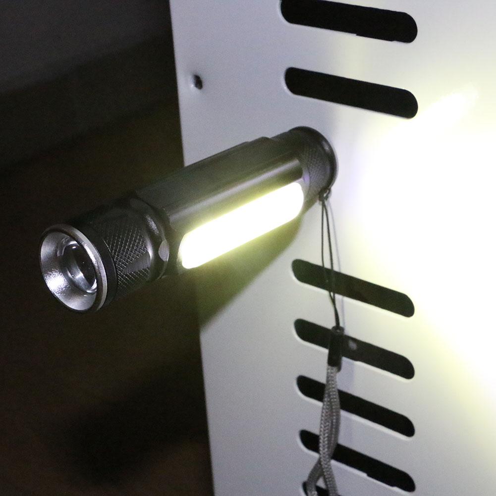 Magnet Camping Lamp Mini USB LED Flashlight XML T6 Torch Rechargeable COB Lantern Waterproof Zoom 18650 Battery