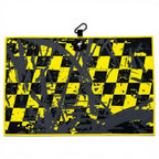 Hazard Hustle Golf Towel | 24” x 16” Microfiber Towel | Magnetic Clip & Carabiner | Premium Golf Accessory