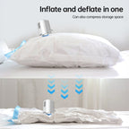 Mini Electric Pump for Inflating/Deflating Air Mattresses & Swimming Rings, Portable for Camping