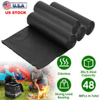 4 Rolls Black Garbage Bags 5.3 Gallons Unscented Disposable Trash Bags Portable Leak Resistant Trash Can Liners for Bathroom Office Kitchen Bedroom Ca