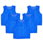 5Pcs Mesh Scrimmage Vests Soccer Basketball Team Training Pinnies Jerseys Shirt Adult Plus Size