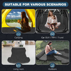 Tesla Model Y Mattress: Self-Inflating Memory Foam Bed Air Mattress for Model Y, Thickened Travel Camping SUV Sleeping Pad with Storage Bag,Black