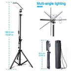 Camping Light LED Rechargeable Outdoor Tent Light USB 5V Power Supply 1.8 Meter Telescopic Pole