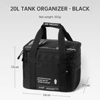 Outdoor Large Capacity Storage Bag 20L Set Pot Cooker Collision Resistant Multifunctional Portable Gas Tank Storage Bag Camping