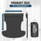 Tesla Model Y Mattress: Self-Inflating Memory Foam Bed Air Mattress for Model Y, Thickened Travel Camping SUV Sleeping Pad with Storage Bag,Black