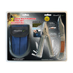3 Piece Tool Kit with 13-in-1 Multi Tool, Pocket Knife, and Belt Holster