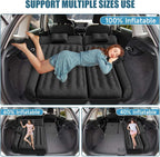 DikaSun 63in Extended SUV Mattress — Quick Inflate, Includes Pump & 2 Pillows,Black