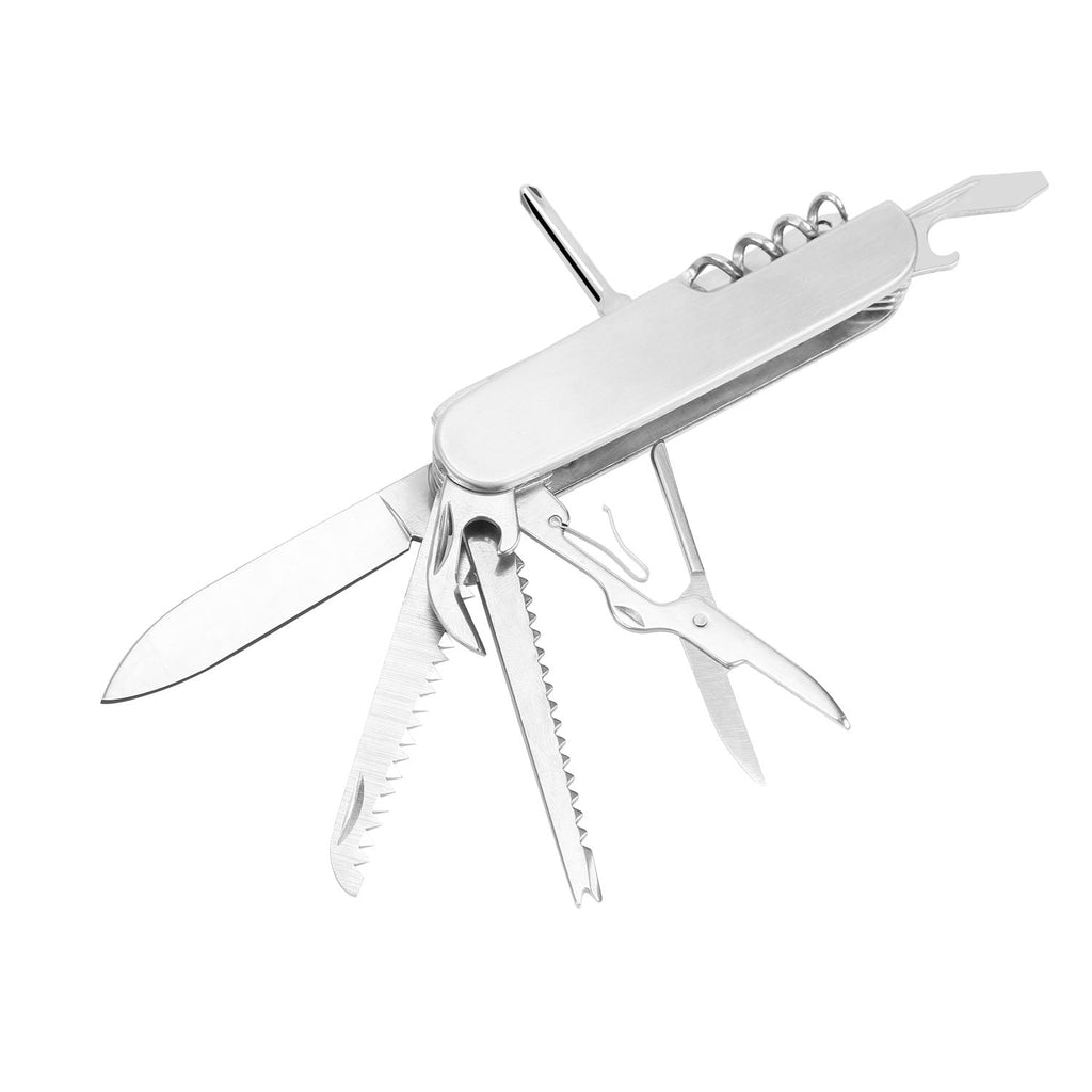 13-in-1 Multi Tool, 15-in-1 Pocket Knife, and Flashlight