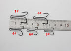 Rompin 50pcs/lot 9908 Double Fishing Hooks Small Fly Tying Double Dual Fishing Hook For Jig Size 1 2 4 6 8