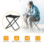 Foldable Camping Stool Portable Travel Chair 275.6LBS Load for Camping Fishing Backpacking Hiking Camping Seat with Carry Bag