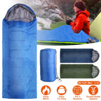 Camping Sleeping Bags for Adults Teens Moisture-Proof Hiking Sleep Bag with Carry Bag 32-50℉ for Spring Autumn Winter Seasons