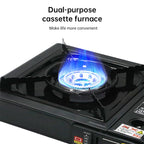 Single - burner Butane Camping Stove, windproof, adjustable, portable
