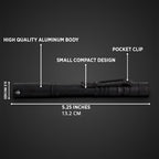 Mini LED flashlight Pen light Portable Torch 1 Switch Mode led flashlight For the dentist and for Camping Hiking Out