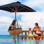 Portable Beach Umbrella Hook: 4-prong, universal for hats, bags, clothes; fits camping/beach umbrellas.