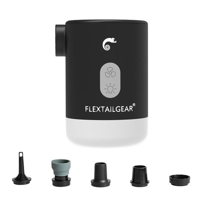 FLEXTAILGEAR Max Pump 2 Pro 4-in-1 Portable Mini Air Pump Electric Inflator USB Charging Sleeping Pad Camping Mattress Packraft